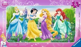 Puzzle 15 Disney Princess Frame