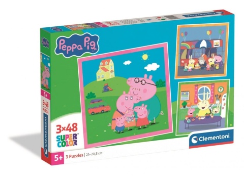 Puzzle 3x48 Peppa Pig