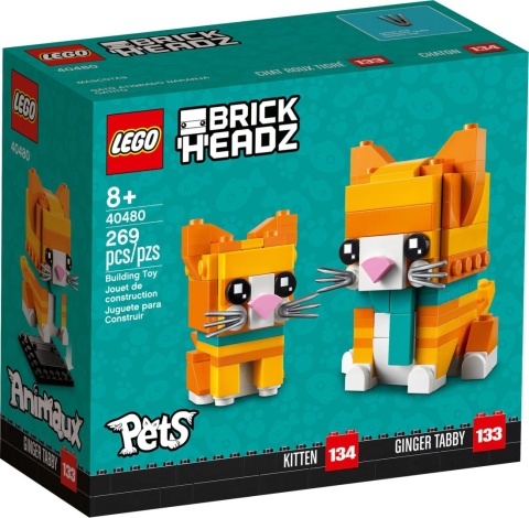 LEGO 40480 BrickHeadz Pręgowany rudy kot