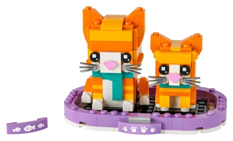 LEGO 40480 BrickHeadz Pręgowany rudy kot
