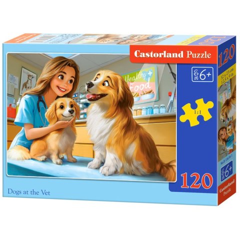 Puzzle 120-elementów Dogs at the Vet B-13616-1