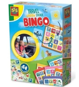 Bingo podróżne naklejki na szybę auta 64szt