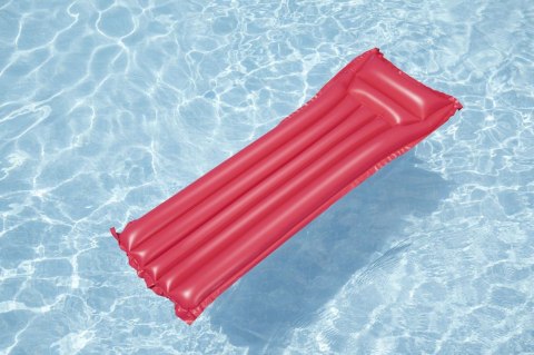 Dmuchany Materac do pływania Czerwony BESTWAY 183x69cm + Poduszka
