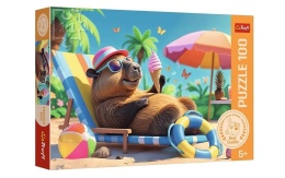 Puzzle 100 Relaks w stylu kapibary TREFL