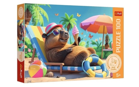 Puzzle 100 Relaks w stylu kapibary TREFL