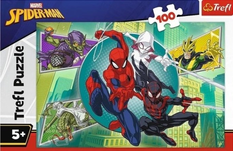 Puzzle 100 Spiderman Pajęczna