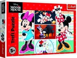 Puzzle 100 Zabawna Minnie TREFL