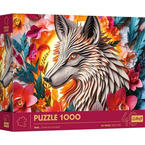 Puzzle 1000 Paper Art: Wilk TREFL