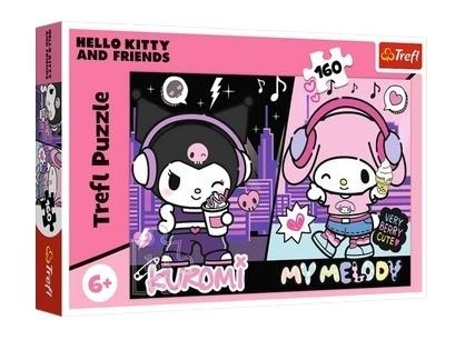 Puzzle 160 Kuromi rządzi Hello Kitty TREFL