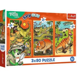 Puzzle 3x80 Zwyczaje Treflików TREFL