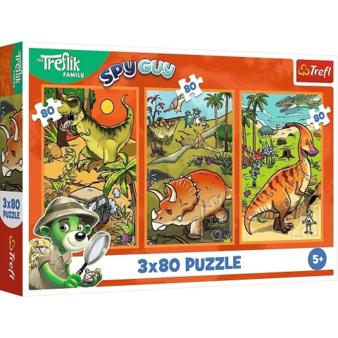 Puzzle 3x80 Zwyczaje Treflików TREFL