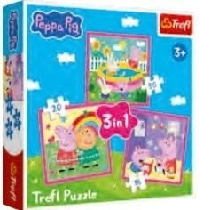 Puzzle 3w1 Peppa i przyjaciele TREFL