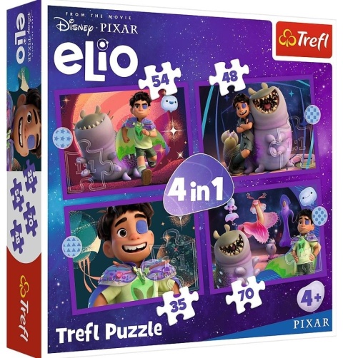 Puzzle 4w1 - Pozaziemskie misje Elio TREFL