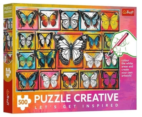 Puzzle 500 Kolekcja motyli TREFL