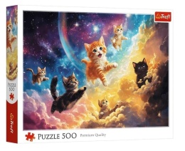 Puzzle 500 Kosmiczne kotki TREFL