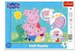 Puzzle ramkowe 15 Najmilsza świnka TREFL