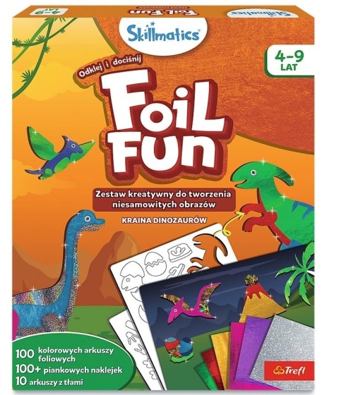 Zestaw Skillmatics Foil Fun Kraina Dinozaurów