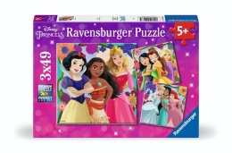 Puzzle 3x49 Disney Princess