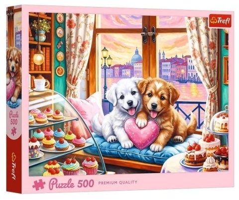 Puzzle 500 Szczenięca miłość TREFL