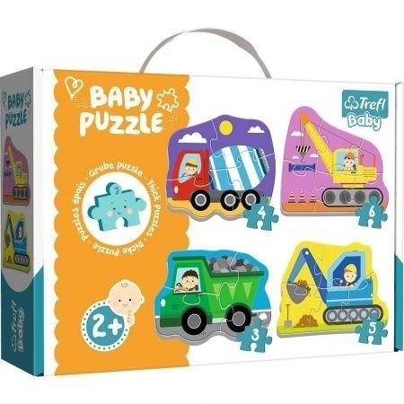 Puzzle Baby Classic - Pojazdy na budowie TREFL