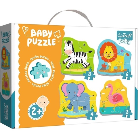 Puzzle Baby Classic - Zwierzęta na safari TREFL