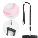 Etui na telefon uniwersalne wodoodporne z plastikowym zamknięciem AIRBAG różowe