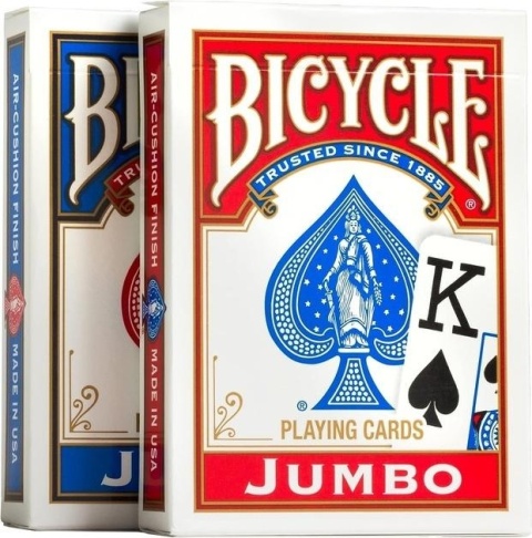 Karty Jumbo Index RB 2 talie BICYCLE