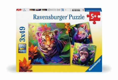 Puzzle 3x49 Jungle Babies