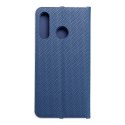 Etui z klapką na Huawei P30 LITE Luna Book Carbon niebieskie