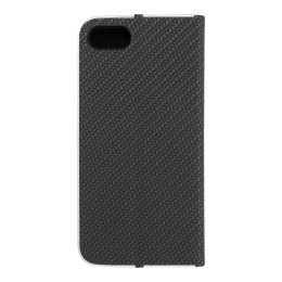 Etui z klapką na iPhone 7 / 8 / SE 2020 / SE 2022 Luna Book Carbon czarne