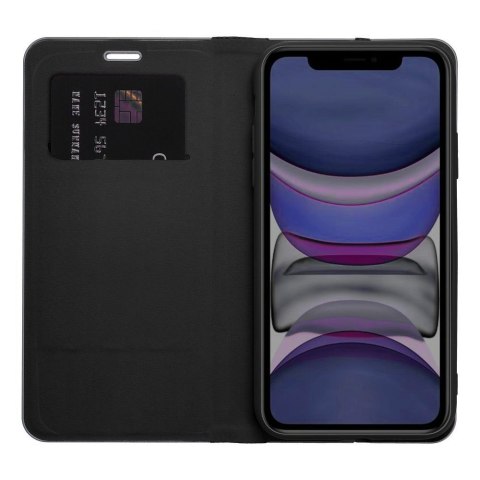 Etui z klapką na iPhone 7 / 8 / SE 2020 / SE 2022 Luna Book Carbon czarne