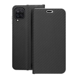 Etui z klapką na Samsung A12 / M12 Luna Book Carbon czarne