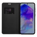Etui z klapką na Samsung A12 / M12 Luna Book Carbon czarne