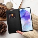 Etui z klapką na Samsung A12 / M12 Luna Book Carbon czarne