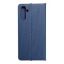 Etui z klapką na Samsung A13 5G / A04S Luna Book Carbon niebieskie
