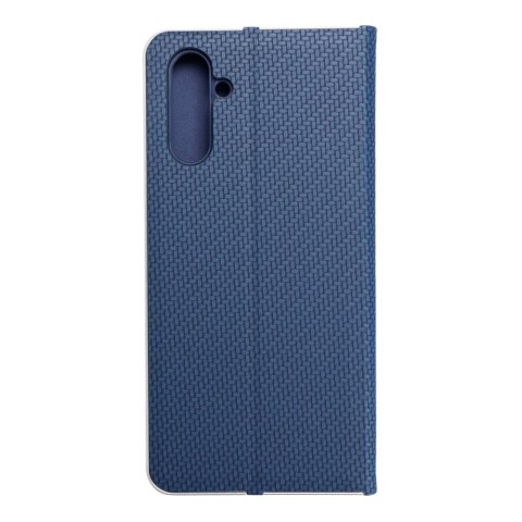 Etui z klapką na Samsung A13 5G / A04S Luna Book Carbon niebieskie