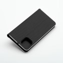 Etui z klapką na iPhone 16e (SE 4 2025) Luna Book Carbon czarne