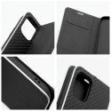 Etui z klapką na iPhone 16e (SE 4 2025) Luna Book Carbon czarne