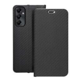 Etui z klapką na Samsung A05s Luna Book Carbon czarne