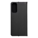 Etui z klapką na Samsung A05s Luna Book Carbon czarne