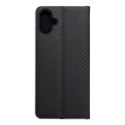 Etui z klapką na Samsung A06 Luna Book Carbon czarne