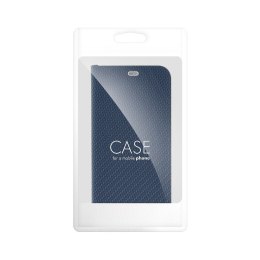 Etui z klapką na Samsung A15 4G / A15 5G Luna Book Carbon niebieskie