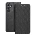 Etui z klapką na Samsung A34 5G Luna Book Carbon czarne