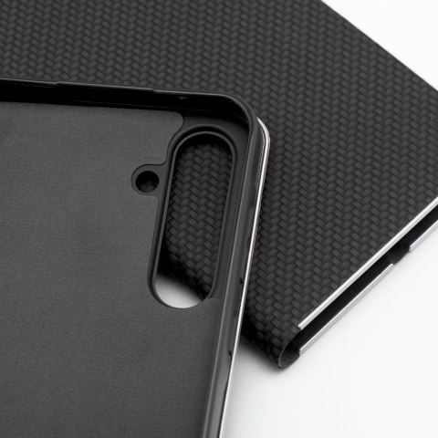 Etui z klapką na Samsung A34 5G Luna Book Carbon czarne