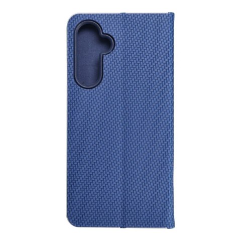 Etui z klapką na Samsung A54 5G Luna Book Carbon niebieskie