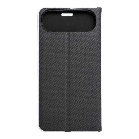 Etui z klapką na iPhone 17 AIR Luna Book Carbon czarne