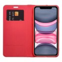 Etui z klapką na iPhone 17 AIR Luna Book Carbon czerwone