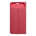 Etui z klapką na iPhone 17 AIR Luna Book Carbon czerwone