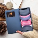 Etui z klapką na iPhone 17 AIR Luna Book Carbon niebieskie