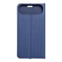 Etui z klapką na iPhone 17 AIR Luna Book Carbon niebieskie